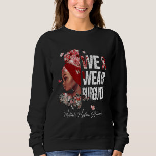 Sweatshirt Femmes noires Nous Portons La Bourgogne Multiple M