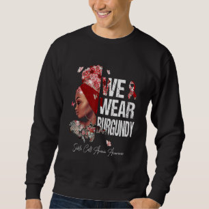 Sweatshirt Femmes noires Nous Portons L'Anémie de la faucille