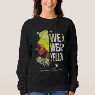 Sweatshirt Femmes noires Nous portons une sensibilisation au