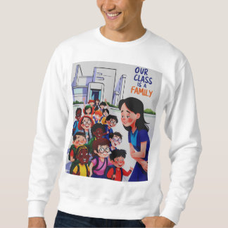Sweatshirt Femmes Notre classe est une famille