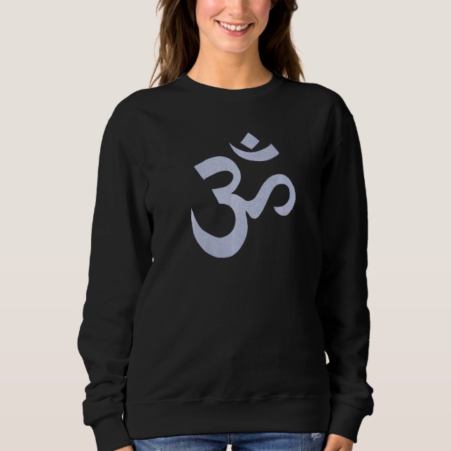 Sweatshirt Femmes Om Violet Mignon Aum (Devant)