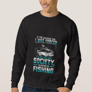 Sweatshirt Femmes Pêche Hommes Garçons Drôle Pêche Poisson