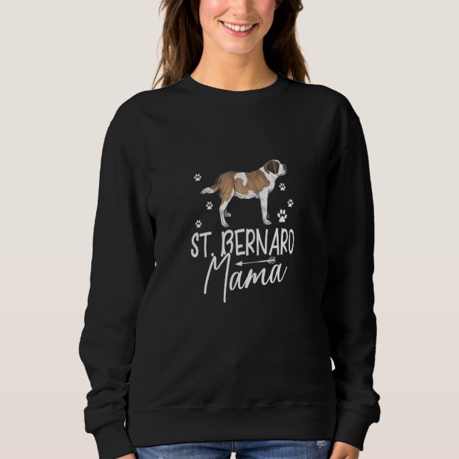Sweatshirt Femmes Saint Bernard Graphique Femmes Mamans St Be (Devant)