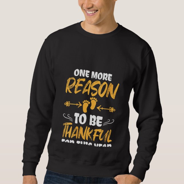 Sweatshirt Femmes Thanksgiving Baby Genre Reveal Annonce (Devant)
