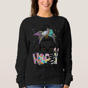 Sweatshirt Femmes Un Déjeuner Hoppy Lady Cafétéria Personnel