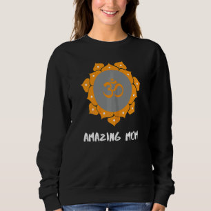 Sweatshirt Femmes Yoga Maman Fête des mères Mandala Om 3