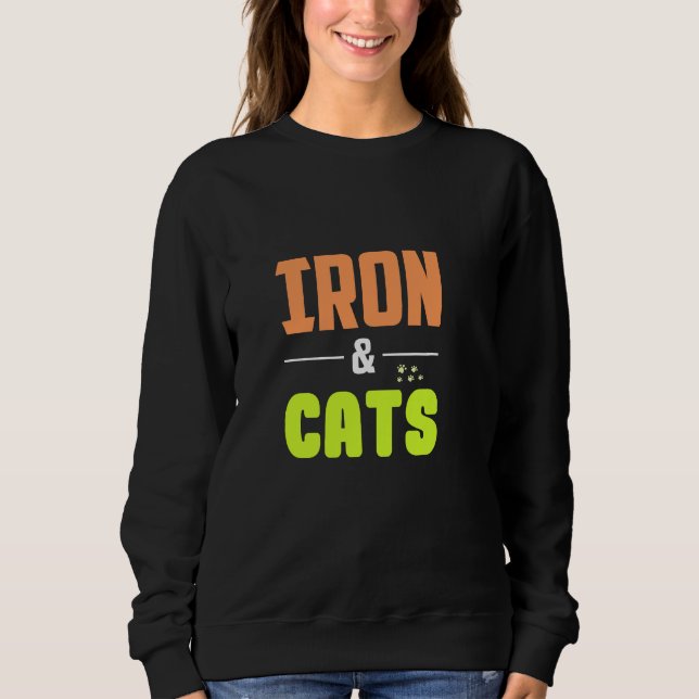 Sweatshirt Fer et chats (Devant)