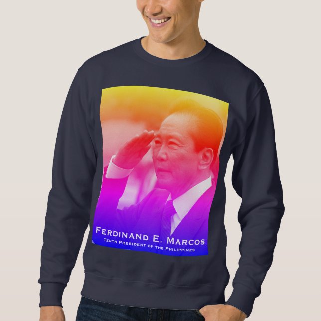 Sweatshirt Ferdinand Marcos, Dixième Président des Philippine (Devant)