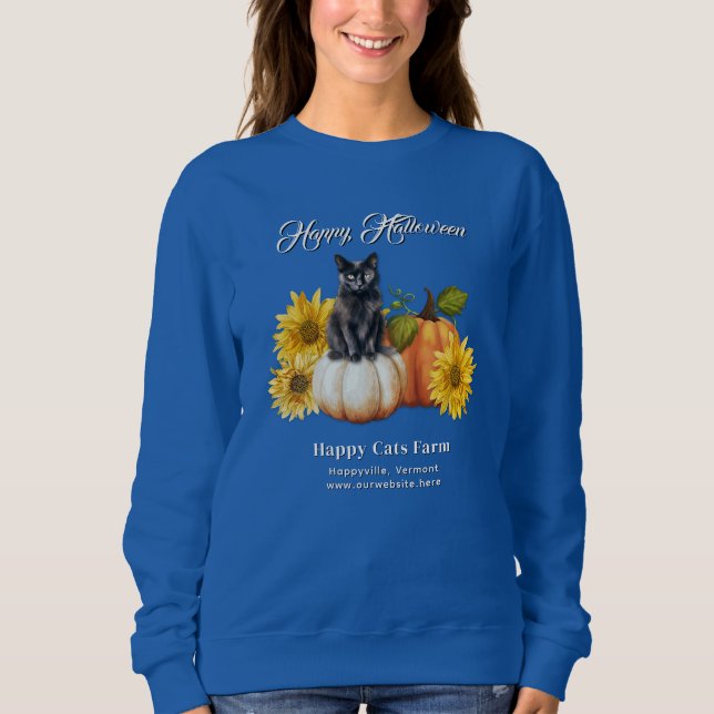 Sweatshirt Ferme de citrouilles Nom Saison d'automne  (Devant)