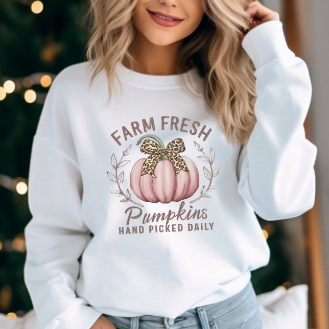 Sweatshirt Ferme Fresh Hand Picted Citrouille Automne automne (Créateur téléchargé)