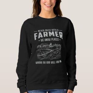 Sweatshirt Fermier Agriculture Agricole Amusement Tractor Don