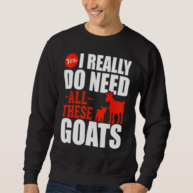 Sweatshirt Fermier Animaux Chèvre d'élevage Chèvre (Devant)