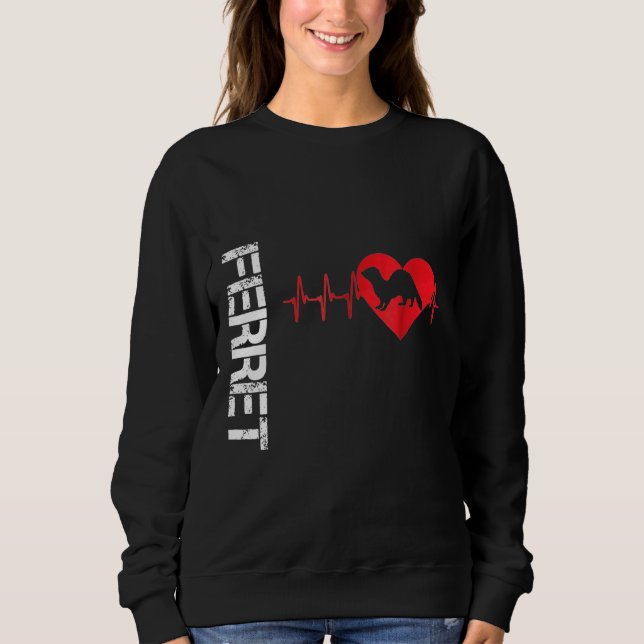 Sweatshirt Ferre Ferret Heartbeat (Devant)