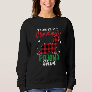 Sweatshirt Ferret Noël C'Est Mon Pyjama De Noël