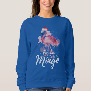 Sweatshirt Festif flamant rose de Noël