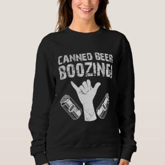 Sweatshirt Festival de la bière en boîte Malle Party Canettes