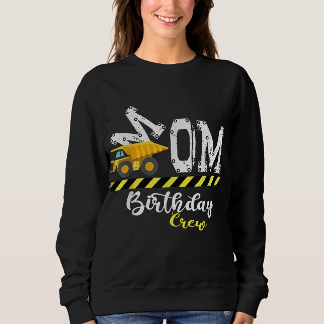 Sweatshirt Fête B Jour Maman Anniversaire Construction de l'é (Devant)