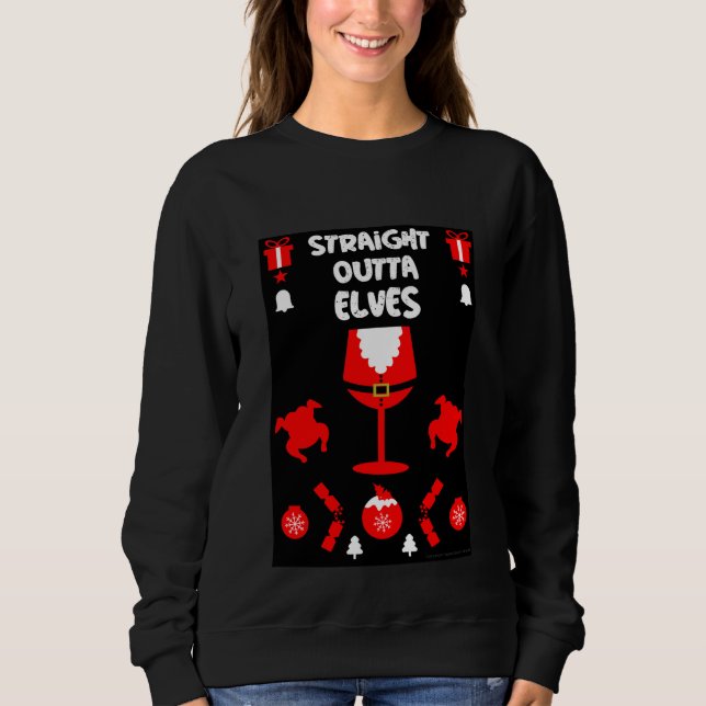 Sweatshirt Fête de bureau de Xannonces laid (Devant)