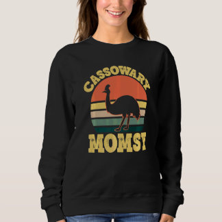Sweatshirt Fête de famille de casoar maman casoar mignonne  