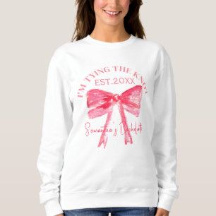 Sweatshirt Fête de Fiançailles Coquette Rose 