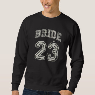 Sweatshirt Fête de fiançailles de la mariée Mariage 2023 Lune