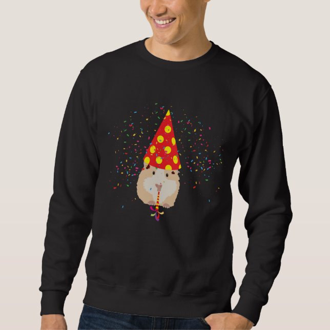 Sweatshirt Fête de hamster - Animaux ayant une fête (Devant)