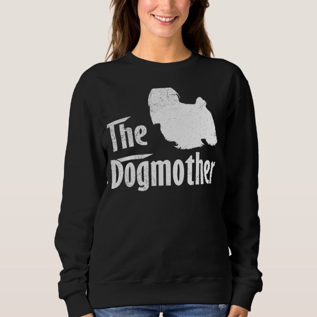 Sweatshirt Fête de la mère du chien maltais (Devant)
