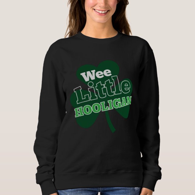 Sweatshirt Fête de la Saint-Patrick Irlandaise  Petit garneme (Devant)