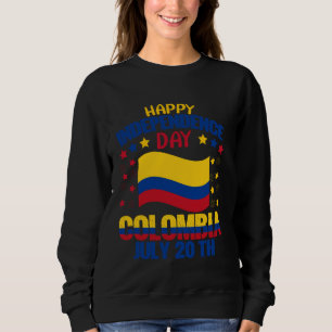 Sweatshirt Fête de l'Indépendance de la Colombie Fierté colom