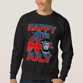 Sweatshirt Fête de l'Indépendance de Merica Lincoln Joyeux 4
