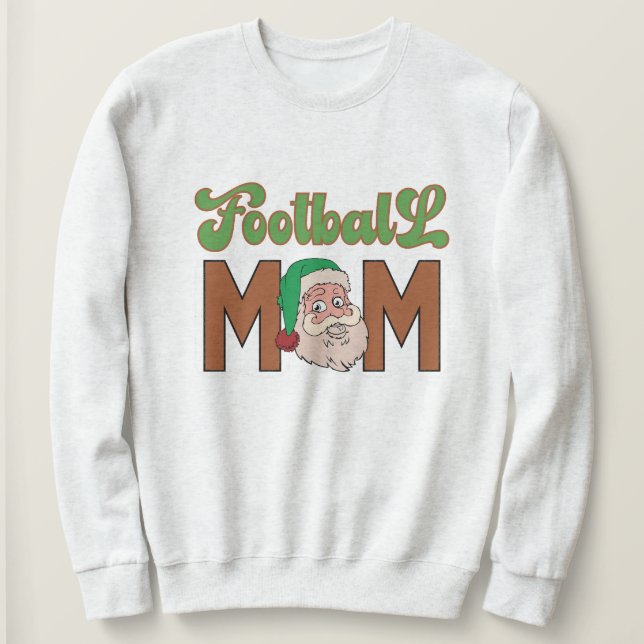 Sweatshirt Fête de maman du football (Design devant)