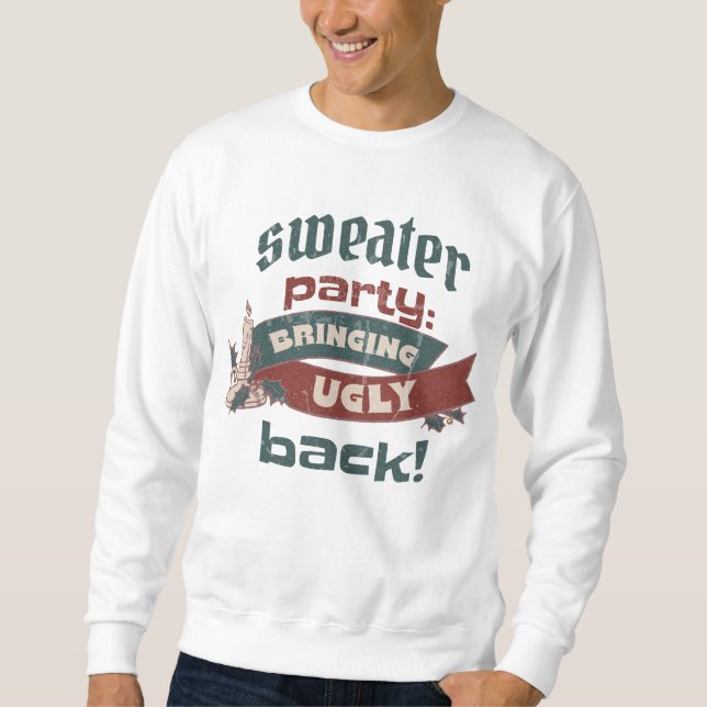 SWEATSHIRT FÊTE DE NOËL DIFFICILE À RETOURNER (Devant)