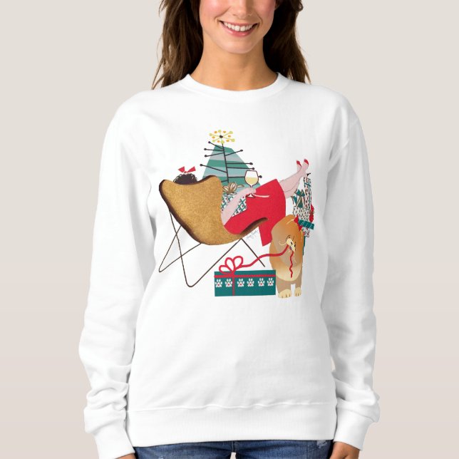 Sweatshirt FÊTE DE RETRO CHOW -Chow Chow (Devant)