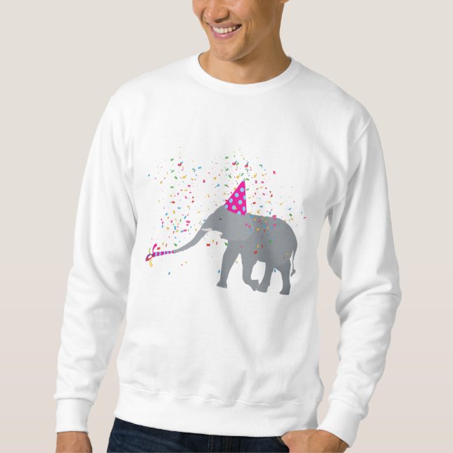 Sweatshirt Fête des éléphants - Animaux ayant une fête (Devant)