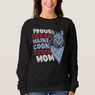 Sweatshirt Fête des mères Chat Fier Maine Coon Mama