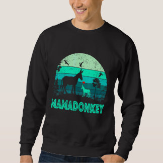 Sweatshirt Fête des mères d'ânes de maman Mamadonkey Vintage 