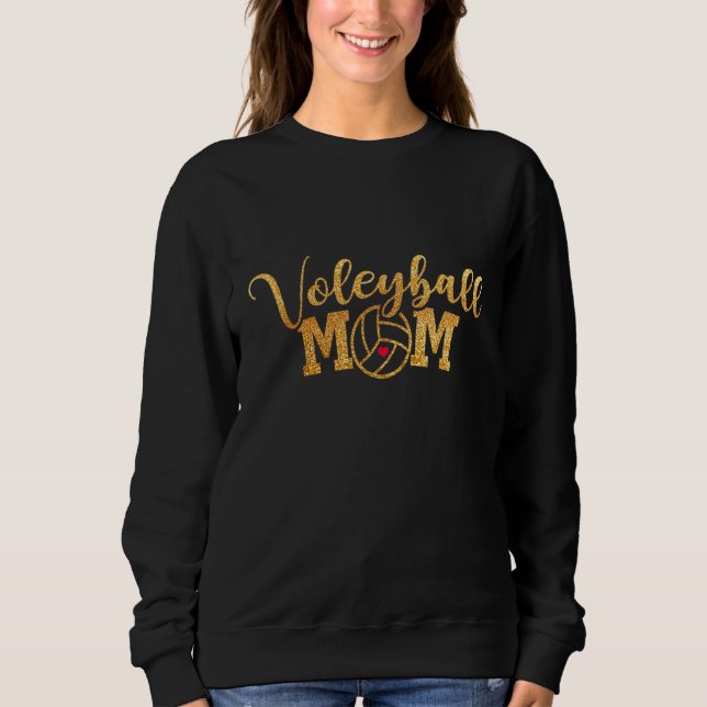 Sweatshirt Fête des mères de maman du volley-ball (Devant)