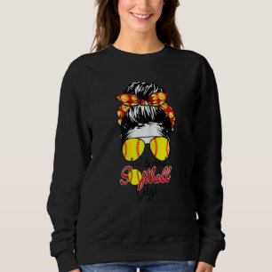 Sweatshirt Fête des Mères Femme Loud & Fier Softball Gigi Mes