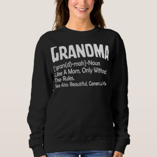 Sweatshirt Fête des mères grand-mère comme une mère seulement
