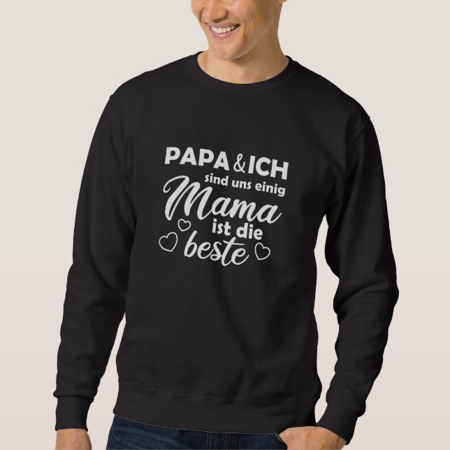 Sweatshirt Fête des mères maman est la meilleure mère (Devant)