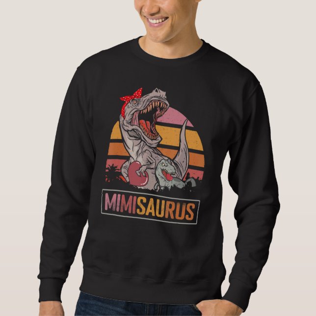 Sweatshirt Fête des mères Maman Mimisaurus Dinosaur Mimi Rex (Devant)