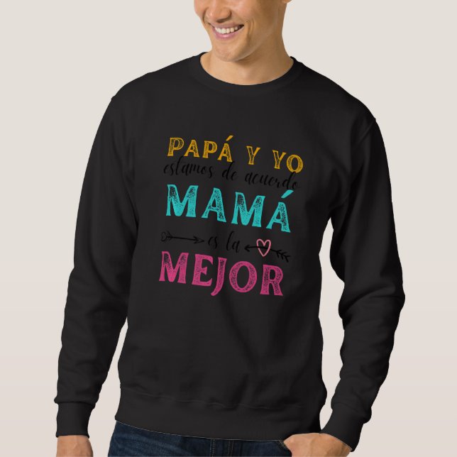 Sweatshirt Fête des Mères meilleure dans le monde Fille Fils  (Devant)