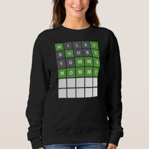 Sweatshirt Fête des Mères Nouvelle Maman De Baby Word Devinan