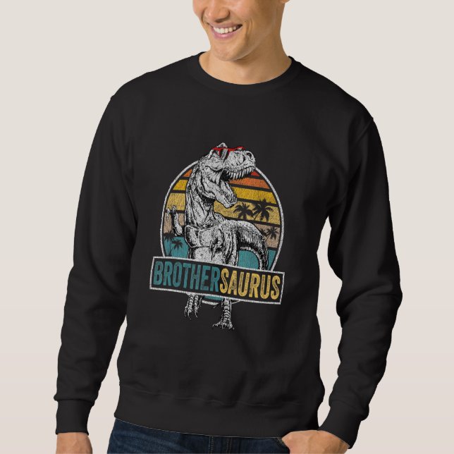 Sweatshirt Fête des pères Brothersaurus T Rex Dinosaur Brothe (Devant)