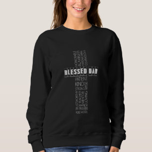 Sweatshirt Fête des pères Christian Tee Béni Papa Plus Taille