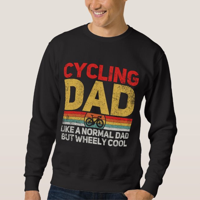 Sweatshirt Fête des pères Cycliste Papa (Devant)