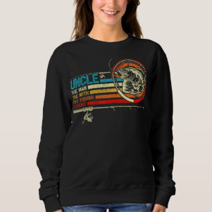 Sweatshirt Fête des pères de l'oncle de pêche Vintage rétro