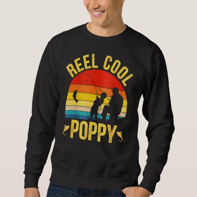Sweatshirt Fête des pères de pêche Cool de Poppy (Devant)