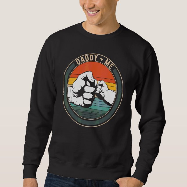Sweatshirt Fête des pères d'obligations Daddy Plus Me Corresp (Devant)