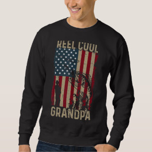 Sweatshirt Fête des pères Hommes Reel de pêche Cool Grandpa A